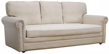 Eismodra Couch Covers for 3 Cushion Couch Sofa Magic Stretch Sofa Slipcover for Dogs Pet L Shape 2 Seat Replacement Furniture Protector,Cream White Length 65-78 inches(Only 1 Piece)