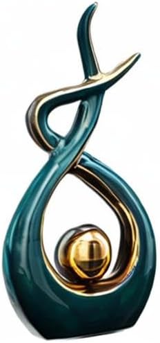 Norrclp Modern Abstract Art Ceramic Statue | Decorative Table Centerpiece for Living Room, Dining Room & Office