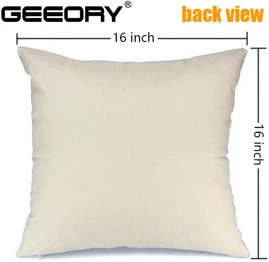 GEEORY Valentines Day Pillow Covers 16x16 inch Set of 4 for Valentines Decor Red White Stripes Dots Love Heart Valentines Day Throw Pillows Decorative Cushion Cases Valentine Decorations