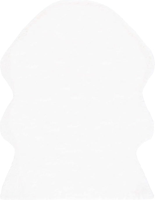 SAFAVIEH Faux Sheep Skin Collection 8' x 10' Ivory FSS115A Silken Glam 2.35-inch Thick Area Rug