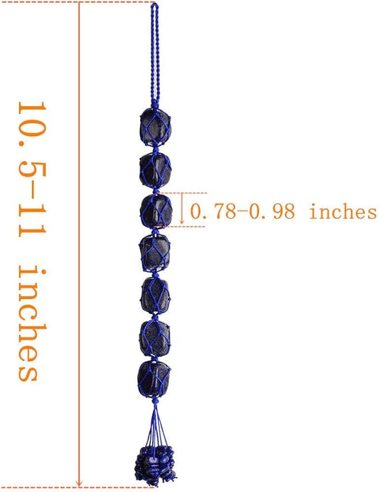 Healing Crystals Home Interior Decoration Car Hanging Ornaments Good Luck Home Decoration for Reiki Healing Good Luck Feng Shui (Lapis Lazuli)