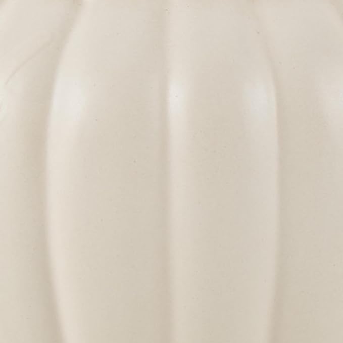 Deco 79 Ceramic Abstract Decorative Vase Small Textured Centerpiece Vases with Varying Shapes and Patterns, Set of 3 Flower Vases for Home Decoration 5" W, 6" H, Cream
