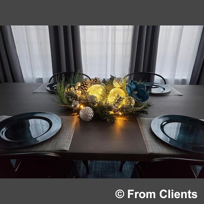 Crackle Glass Globe Lamp with Timer, Battery Operated Lighted Glass Orb for Festival Christmas Decor, Gold Ball Light for Living Room Indoor, Glowing Night Light Ball Lamp, Sphere Table Lamp