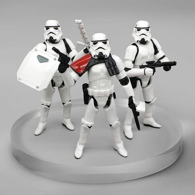 CiaoHER 1in Thickness 5in Diameter Acrylic Disc Display Block Clear Polished Round Pedestal Stand Riser 5" x 5" x 1", 1 Pack
