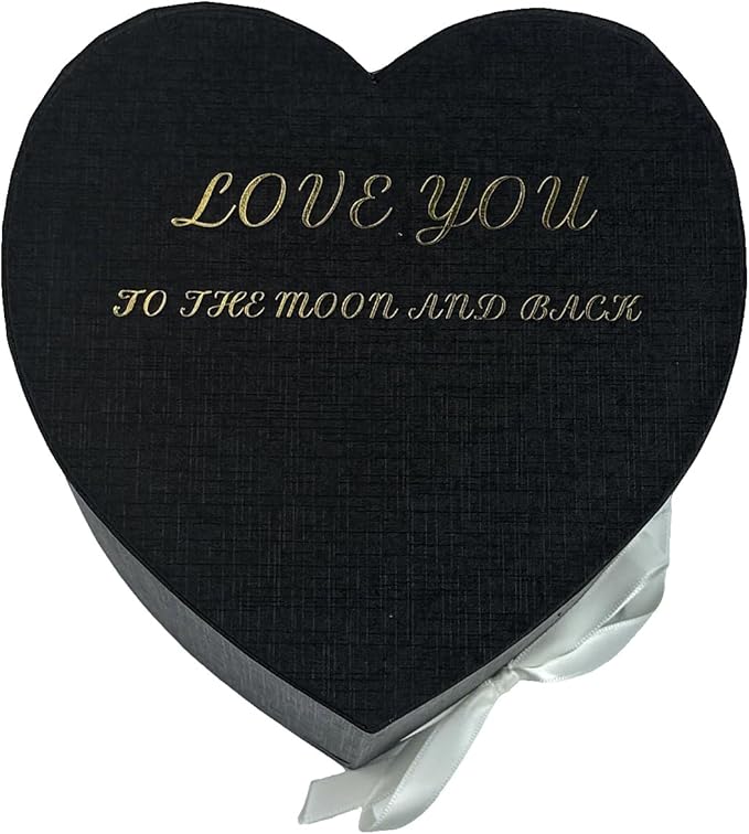 Preserved Roses Heart Shape Box Valentines Day Gifts for Her Mothers Day Forever Flowers (Multicolor-Pink, One Size)