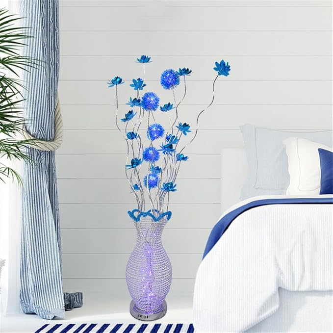 Nordic Modern Flower Floor Lamp Fashion Art Living Room Sofa Bedroom Wedding LED Originality Decorative Standing Light (Style 13)