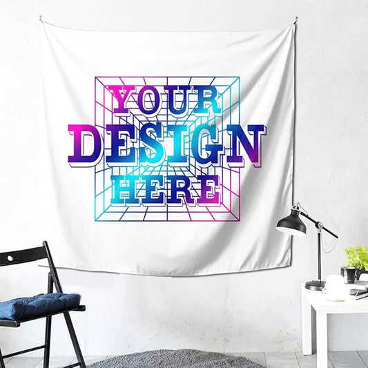 Customized Tapestry Personalized Image Text Custom Tapestry Decoration Wall 59x59 Tapestry