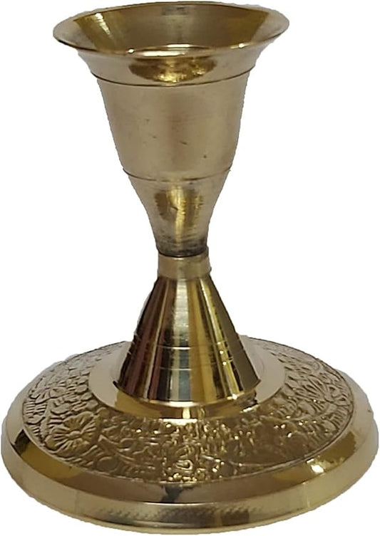 Brass Candle Stand Living Room Candlestick Holder for Table Candle Holders Candle Holder Stand Metal Pillar Wedding Gift Centerpiece Candle Holders (2.5 inches)
