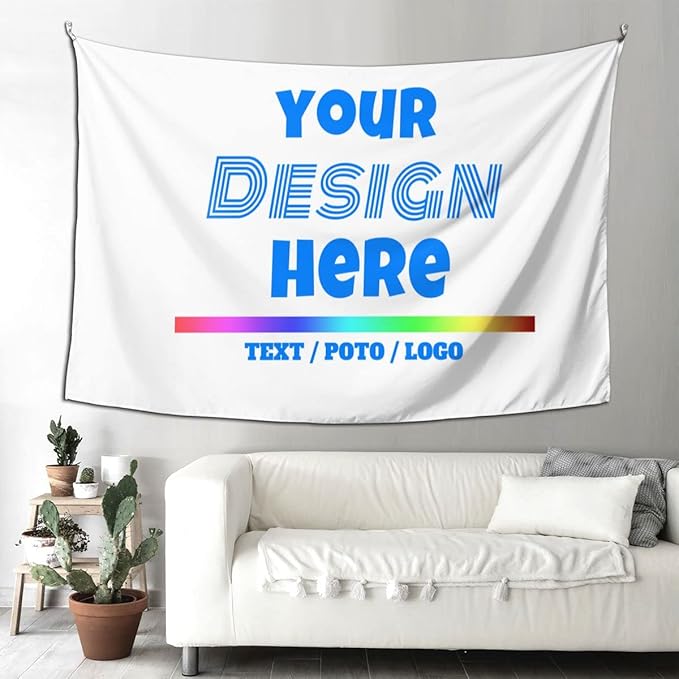 Personalized Backdrop with Photos TextCustom Tapestry Wedding Funny Backdrop Decoration Wall 90x60 Tapestry