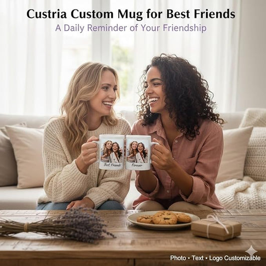 G9W168 Custom Coffee Mug, Customizable Coffee Cups with Pictures Personalized Ceramic Mug for Gifts Novelty Personalized Mugs for Friends (Red)