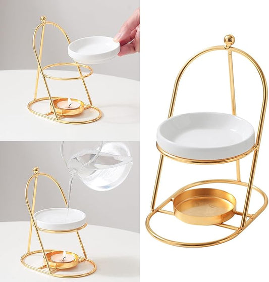 Essential Oil Burners Waxes Melt Burners Fragrances Waxes Warmer,Tealight Candle Holder Scented Diffuser Home