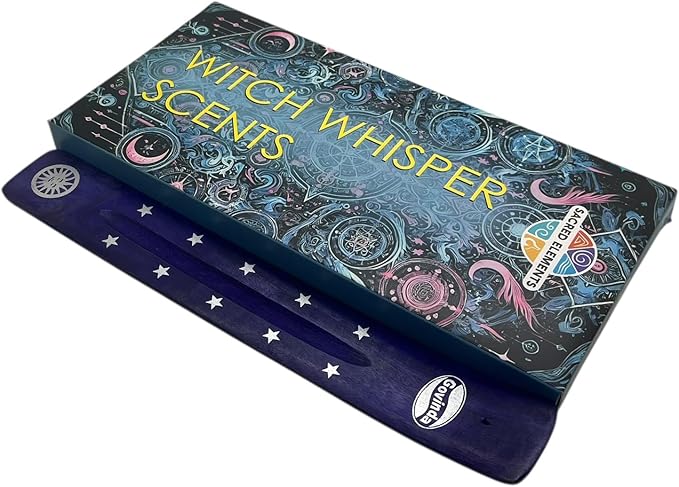 Incense Sticks Variety Pack #9-60 Insence-Sticks (6 Incents x 10 Insense) + Incense Stick Holder Bundle with 6 Witch Whisper Themed Scents