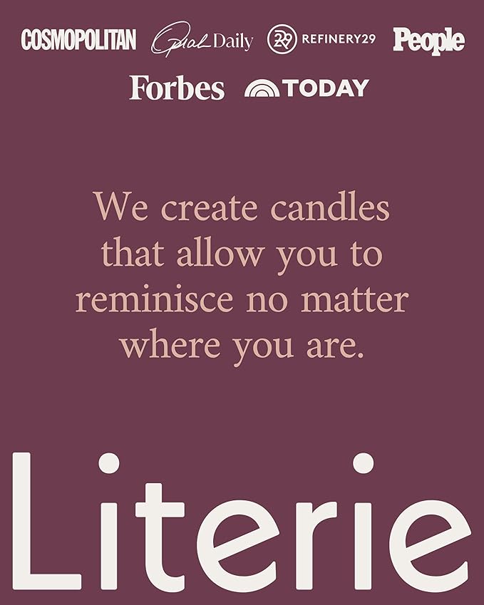 Literie NYC Inspired Scented Candle: I Have A House in The Hamptons - Rosé & Melon Scent, 9oz, 50 Hour Burn, Vegan Soy & Coconut Blend Candle for Home Decor, Gift for Women & Men