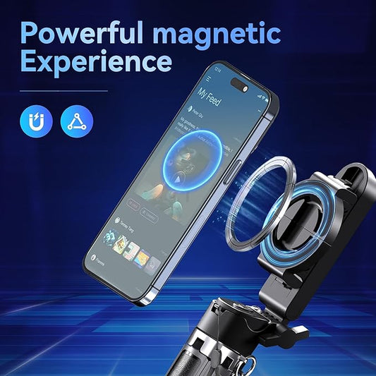 70" Tripod for Phone, Portable All in One Extendable Cell Phone Tripod Stand, Tall Travel Tripods for Recording Video Selfies Photo, with Wireless Remote Control for iPhone、Samsung、Android