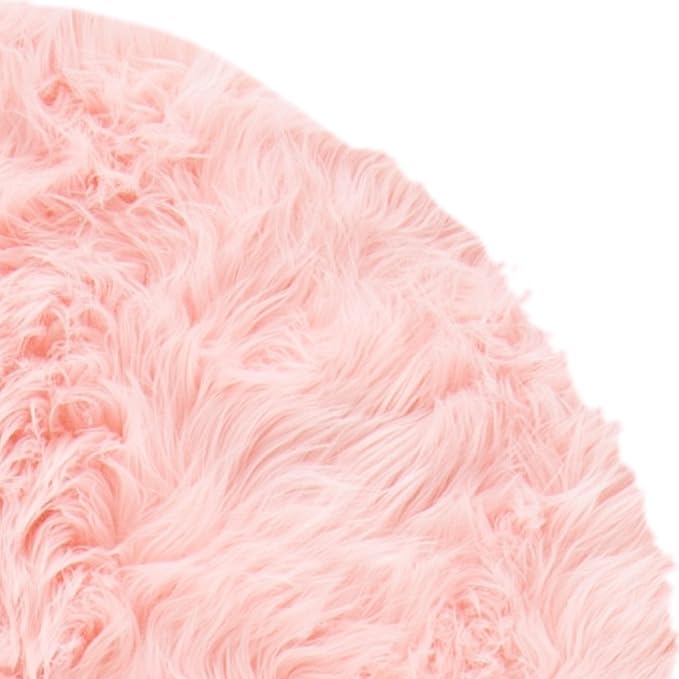 SAFAVIEH Faux Sheep Skin Collection Runner Rug - 2'6" x 6', Pink, Silken Glam Design, Non-Shedding & Easy Care, 2.35-inch Thick Ideal for High Traffic Areas in Living Room, Bedroom (FSS115G)
