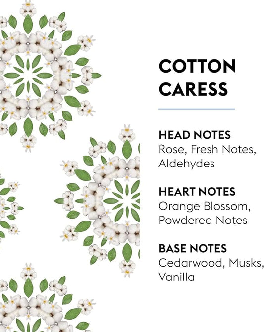 MAISON BERGER Cotton Caress Lampe Berger Refill, 500 ml (16.9 fl oz), Odor-Neutralizing Home Fragrance Oil Lamps, Rose, Fresh Notes, Aldehydes, Orange Blossom, Made in France