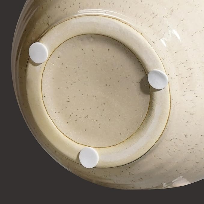 Sunddo Beige Ceramic Vase - 6 Inch Small Modern Vase with 1 Handles, Pitcher Farmhouse Vases Home Decor, Neutral Beige Centerpiece for Living Room Bedroom Table and Kitchen Shelf Decorative