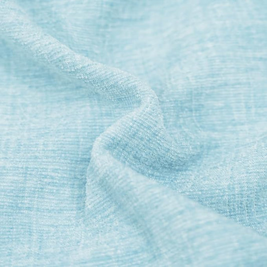CaliTime Throw Pillow Covers Decorative 18 X 18 Inches Pack of 2 Cozy Chenille Cushion Cases for Couch Sofa Bed Living Room Home Light Blue Grey