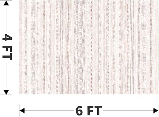 4x6 Pink Area Rugs for Living Room Machine Washable Rug Distressed Girls Nursery Rug Indoor Carpet Neutral Moroccan Boho Ultra Soft Area Rug for Bedroom Dining Room Playroom Office