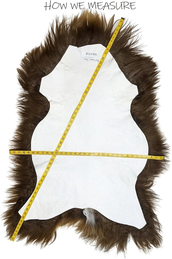 Home Collezione by Salvani Genuine Icelandic Sheepskin Rug Throw (Shade of White)