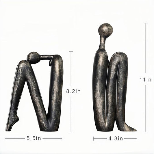 Book Ends,Resin Non Skid Bookends for Heavy Books,Bookends for Shelves Decorative,Creative Shelf Decorations to Hold Books for Home,Office Desk,Bookshelf,Study,1Pair/2Piece 11''