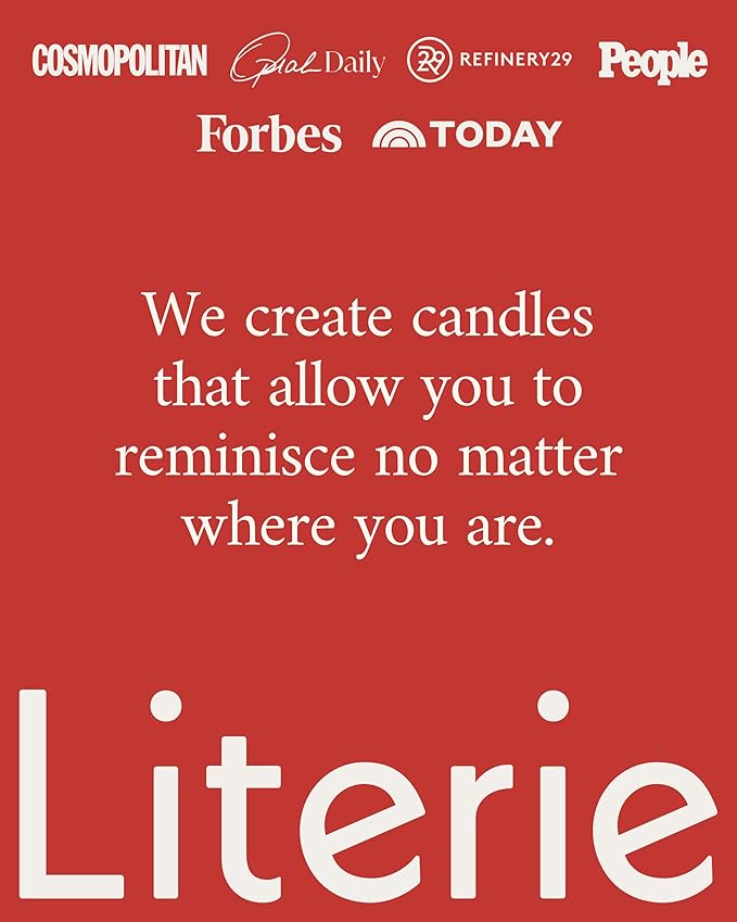 Literie NYC Inspired Scented Candle: Apple Picking in The Hudson Valley - Apple Cider Donuts Scented, 9oz, 50 Hour Burn, Vegan Soy & Coconut Blend Candle for Home Decor, Gift for Women & Men