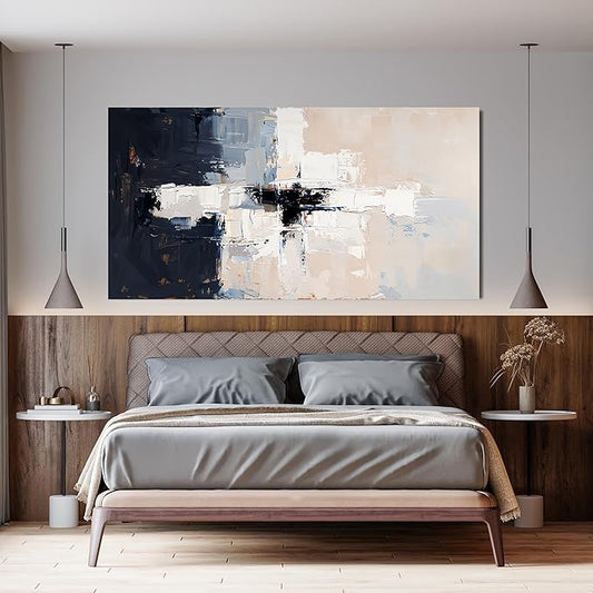 Abstract Wall Art Decor Oversized Wall Art Pictures for Living Room Oversized Black and White Wall Art Decor Large Abstract Canvas Art Wall Decor Wall Art Prints Artwork for Walls Office Decor 39" X 78"