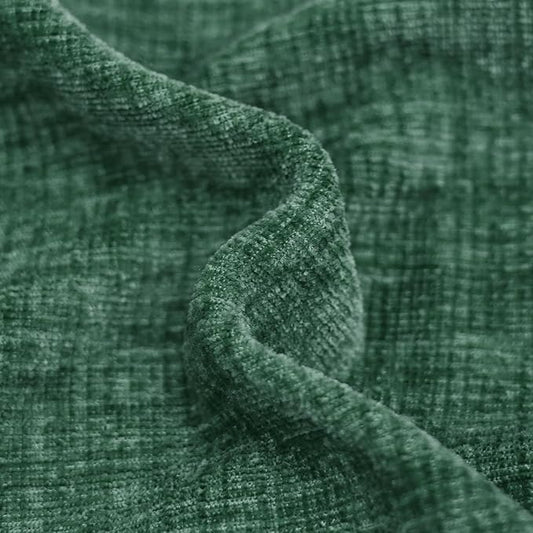 CaliTime Christmas Throw Pillow Covers Decorative 12 X 20 Inches Pack of 2 Cotton Thread Stitching Edges Solid Dyed Soft Chenille Cushion Cases for Couch Sofa Bed Living Room Farmhouse Dark Green