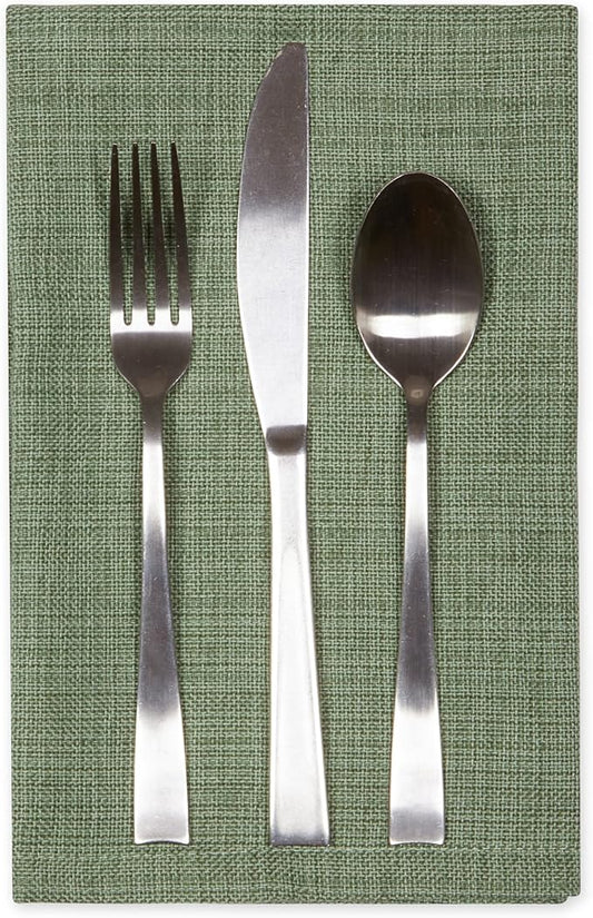 DII Variegated Tabletop Collection, Napkin Set, 20x20, Artichoke Green, 6 Piece