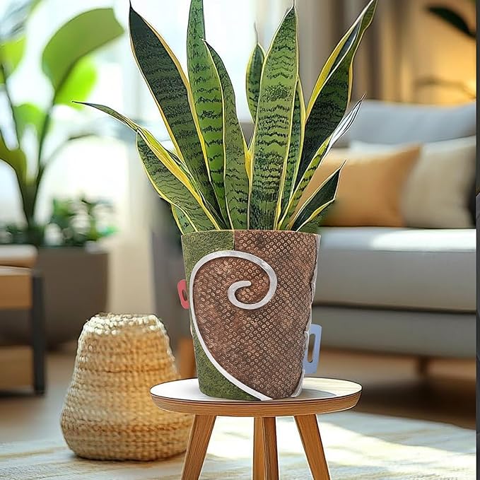 Abstract Face Planter Pot – Contemporary Head Sculpture Vase