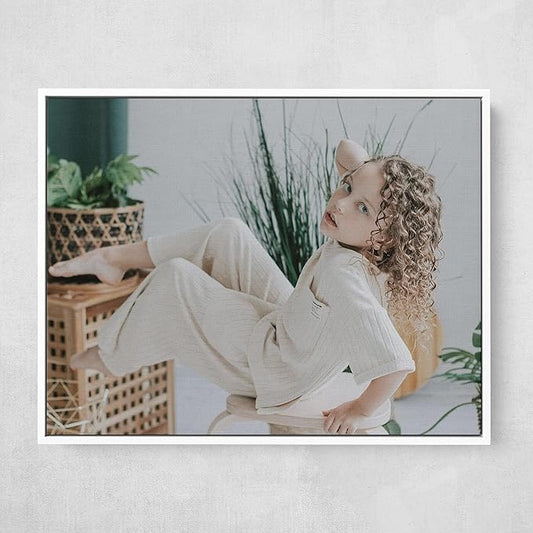 Personalized Custom Canvas Prints: Photo On Canvas (White, 24x36) Transform Your Photos into Stunning Framed Wall Art Digitally Printed Photo To Canvas Ideal for Home Decor, Gifts Keepsakes.Made in Texas, USA
