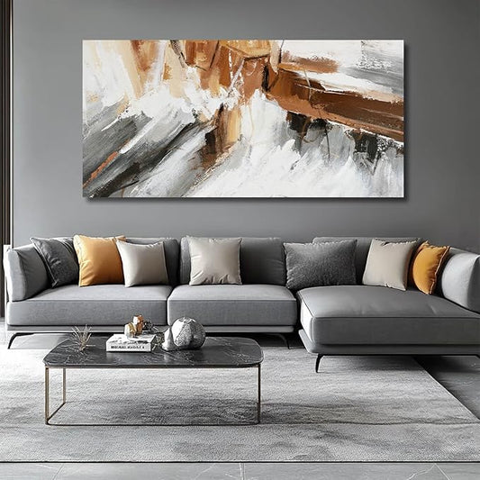WINKAILIN Abstract Wall Art for Living Room Colorful Hanging Decor 29"x58" Home Decorations for Kitchen Geometric Picture Prints for Dining Room