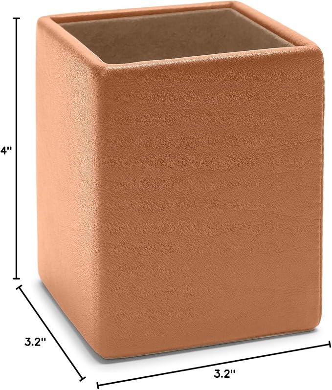 Leatherology Cognac Classic Pencil Cup