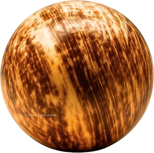 Amazing Gemstone Aragonite Crystal Ball with Stand - 1.5" Inches Crystal Sphere Meditation Balls for Witchcraft and Decorative Balls