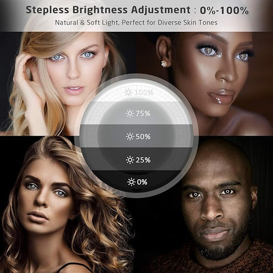 18 inch Ring Light with Stand,60W Bi-Color 3000-5800K Professional Ring Lights with Tripod for Makeup Vlog, Tattoo Large Ring Light for Phone Camera Tablet
