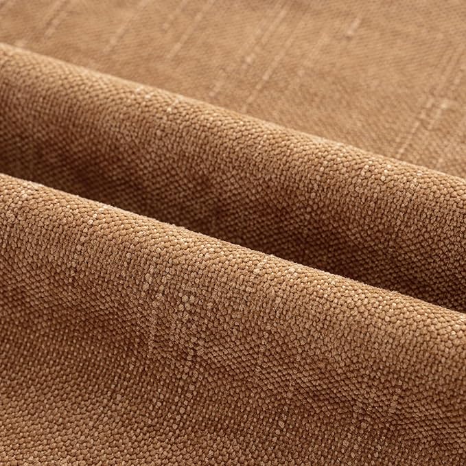 MIULEE Pack of 2 Decorative Throw Pillow Covers Soft Chenille Throw Pillows Solid Textured Euro Cushion Covers for Couch Sofa Bedroom Living Room 24x24 Inch, Brown