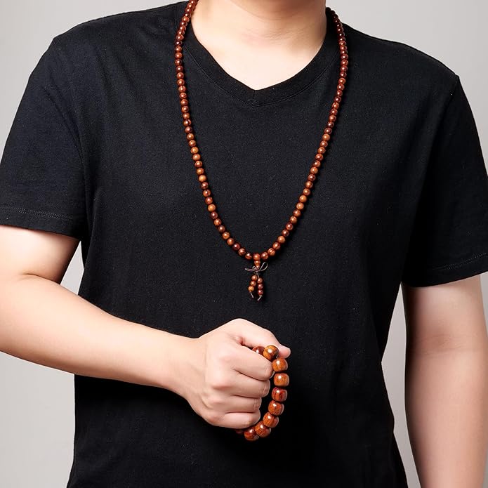 Natural Wooden Adult Bracelet Spring Chain Bracelet, 1pc/pack