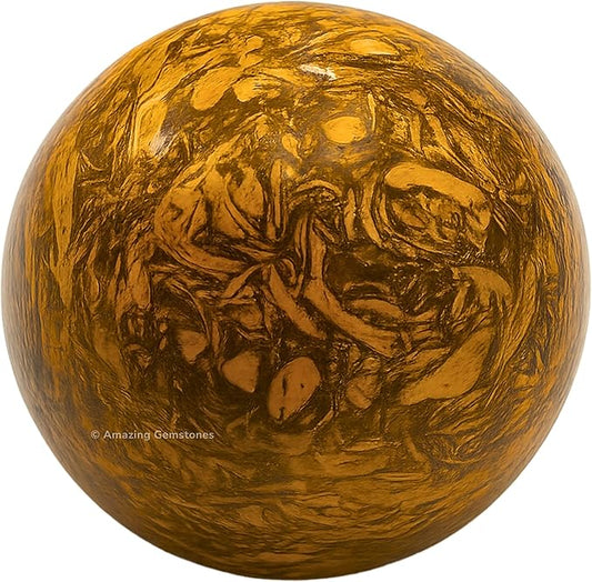 Amazing Gemstone Mariyam Jasper Crystal Ball with Stand - 1.5" Inches Crystal Sphere Meditation Balls for Witchcraft and Decorative Balls