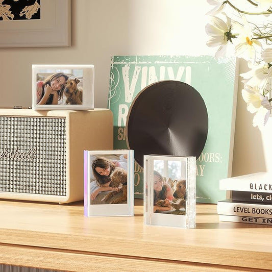WINKINE Polaroid Frame for Photos, Instax Frame, 2x3 Mini Picture Frames for Fujifilm Instax Mini Film, Polaroid Film Frames for Desktop, 2x3 Small Photo Display