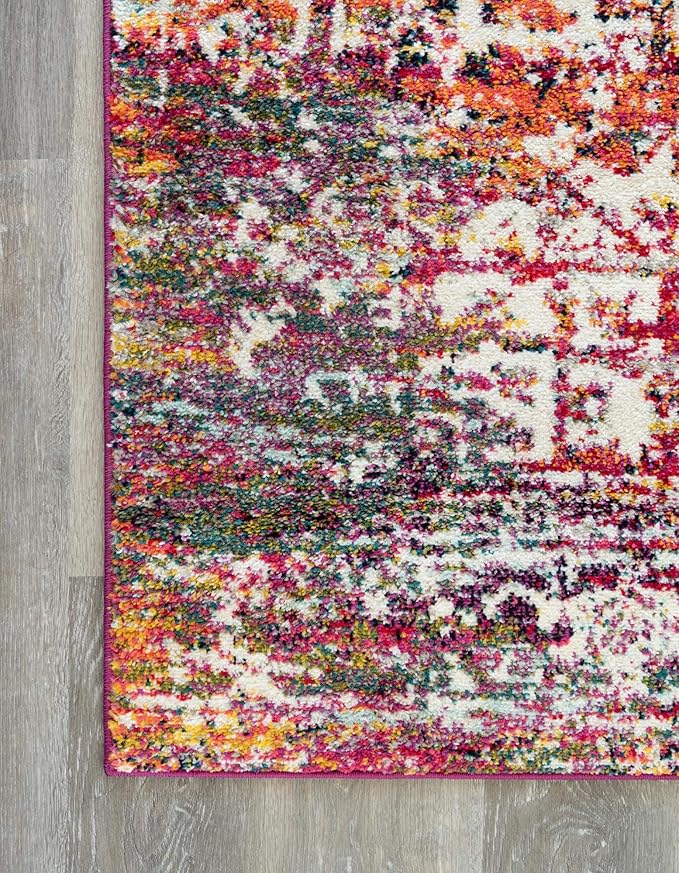 Rugs.com Arlington Collection Rug – 7' x 10' Multi Medium-Pile Rug Perfect for Living Rooms, Large Dining Rooms, Open Floorplans