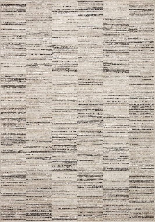 Loloi Darby Collection DAR-01 Charcoal/Sand 2'-7" x 12'-0" Runner Rug