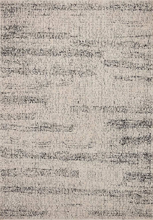 Loloi Darby Collection DAR-02 Oatmeal/Charcoal 2'-7" x 12'-0" Runner Rug