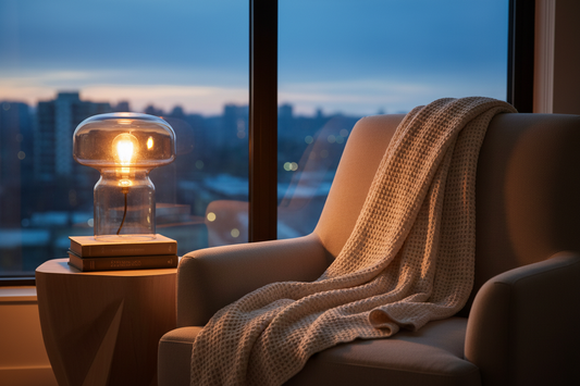 Sculpting Light: How Modern Lamps Transform a Mother’s Reading Nook