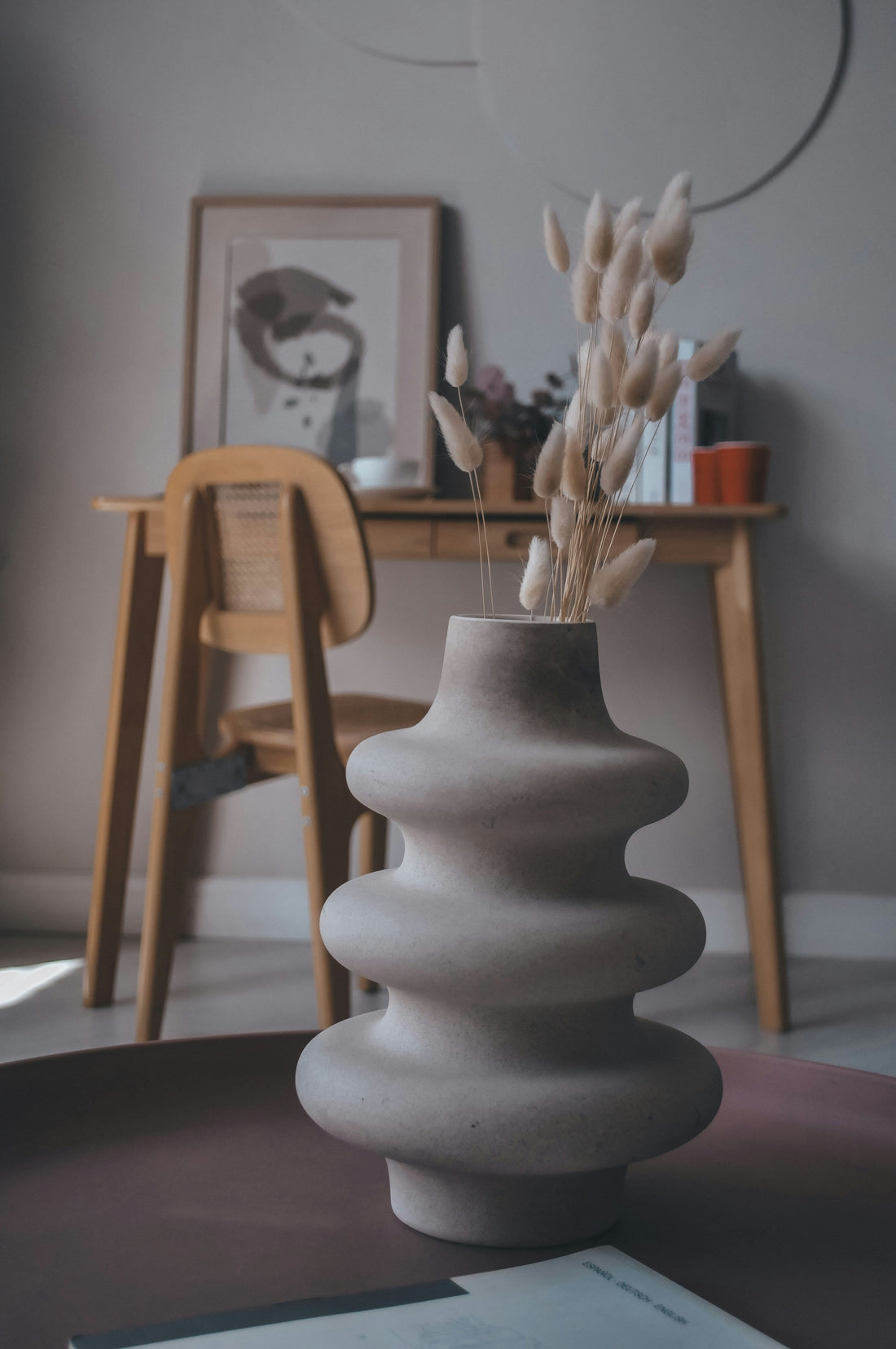 The Rhythm of Form: Enhancing Fluidity with the Stacked Ring Ceramic Vase