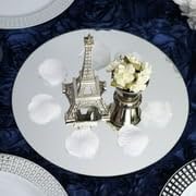 Efavormart 10" Round Glass Mirror Wedding Party Table Decorations Centerpieces - 6 PCS