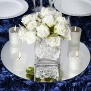 Efavormart 14" Round Glass Mirror Wedding Party Table Decorations Centerpieces - 4 PCS