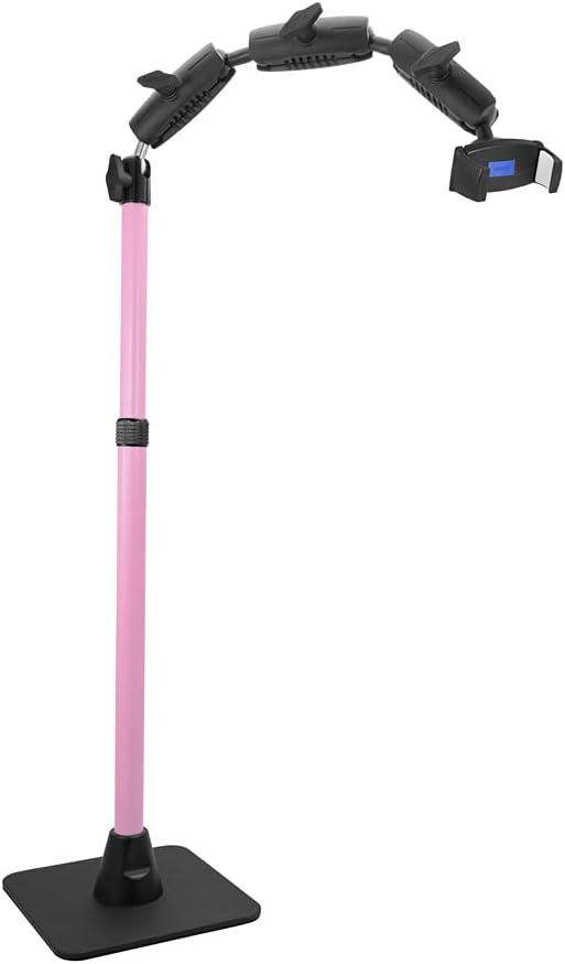 ARKON Mounts Remarkable Creator Pro Mount with Pink Extension Pole | for Content Creators & Hobbyists | 360 Adjustable Angle | Heavy-Duty Base | Fits iPhone, Samsung, Google, & More