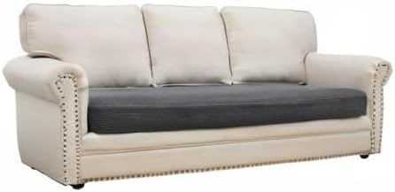 Eismodra Couch Covers for 3 Cushion Couch Sofa Magic Stretch Sofa Slipcover for Dogs Pet L Shape 2 Seat Replacement Furniture Protector,Dark Gray Length 65-78 inches(Only 1 Piece)