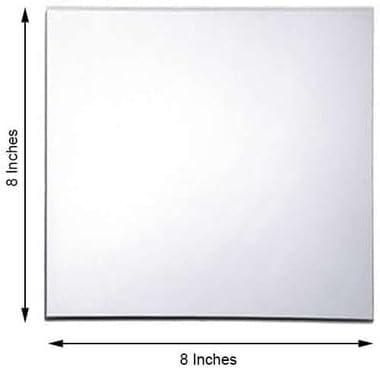 Efavormart 8" Square Glass Mirror Wedding Party Table Decorations Centerpieces - 6 PCS