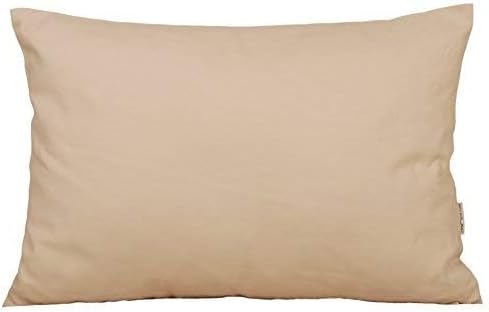 TangDepot Handmade Decorative Solid 100% Cotton Canvas Throw Pillow Covers/Pillow Shams, (12"x20", Cream)